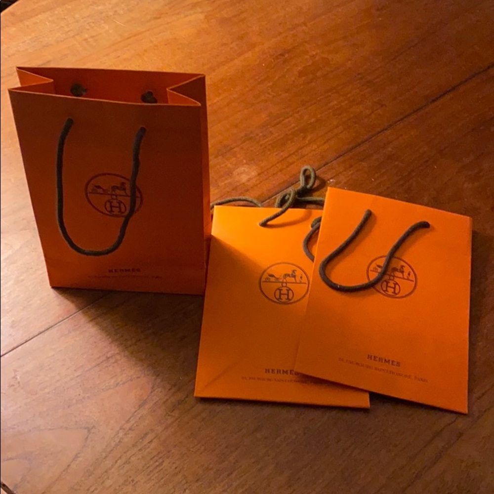 Hermès mini shopping bags. (3)